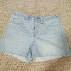 Madewell High waist jean shorts